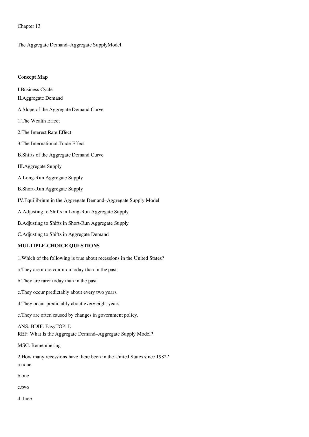 Preview image of [Solved] Chapter 13 The Aggregate Demand–Aggregate SupplyModel document